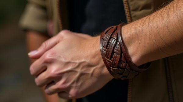 Votre style décontracté avec un bracelet cuir tressé homme